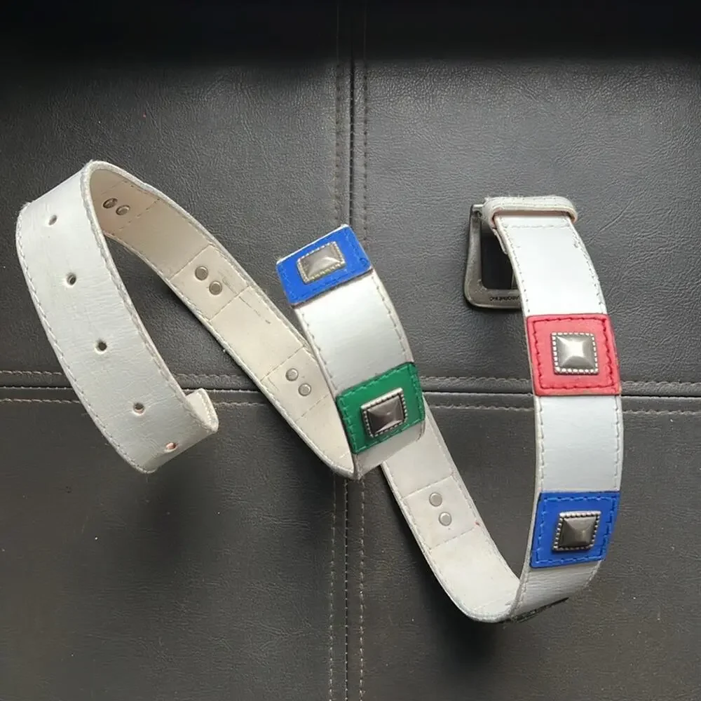 Elisabeth Liz Claiborne | Vintage 1990’s Multi Color Studded Belt size 2
